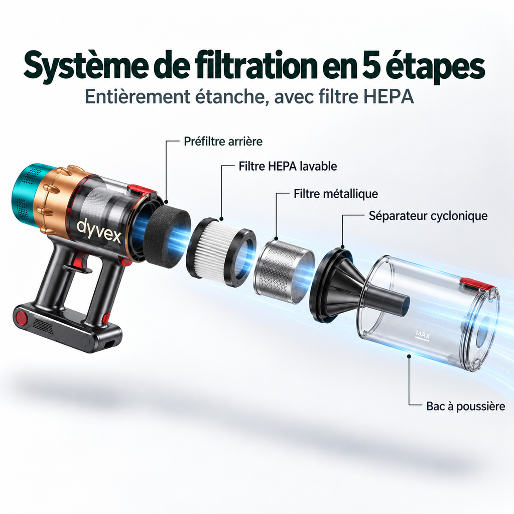 Aspirateur balai sans fil Nexvac V18
